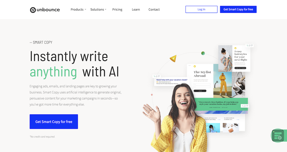 Smart Copy, an AI marketing tool for copywriting.